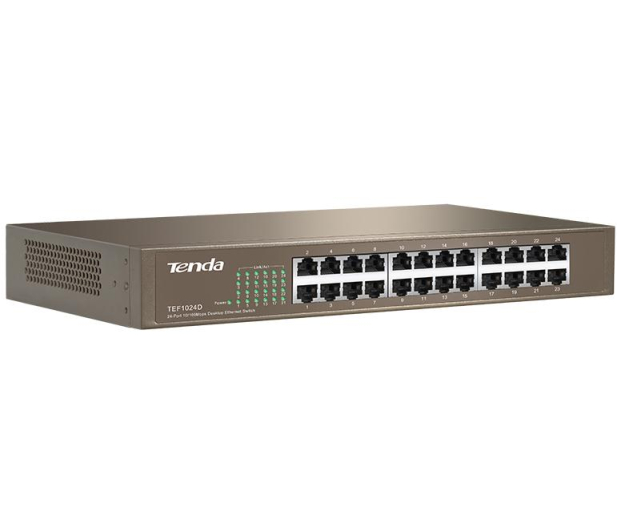 Tenda TEF1024D 24-porty Fast Ethernet stalowa obudowa - 1375593 - zdjęcie